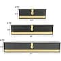 Storied Home Decorative Metal Boxes with Hinged Lid, Black, 3/Pack (EC1659)~#|#~F291D4D8-E8C5-439B-B3857FCD915DBCD7_sc7