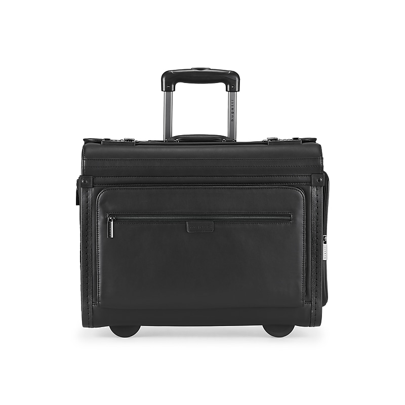 Bugatti Warren Briefcase, Laptop Compatible, Rolling, Black (BZCW053-Black) image 1