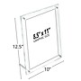 Azar Poster Holder, 8.5" x 11", Vertical, Clear Acrylic, 2/Pack (252952)~#|#~F2994F7A-34E9-4F25-9283D40D7FB5EA9E_sc7