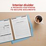 Staples Heavy Duty Pressboard Classification Folder, 1-Divider, 2" Expansion, Letter Size, Light Blue, 10/Pack (ST62791)~#|#~F299BA51-65B6-44AA-8422711A1945CF3C_sc7