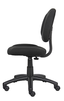 Boss Armless Ergonomic Fabric Swivel Task Chair - Thumbnail 5