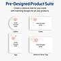 Avery Silver-Holly Sparkles Matte Blank Card, White, 80/Pack (S00-FHR)~#|#~F29A0552-FD6A-4087-B4864D9902ACB8DF_sc7