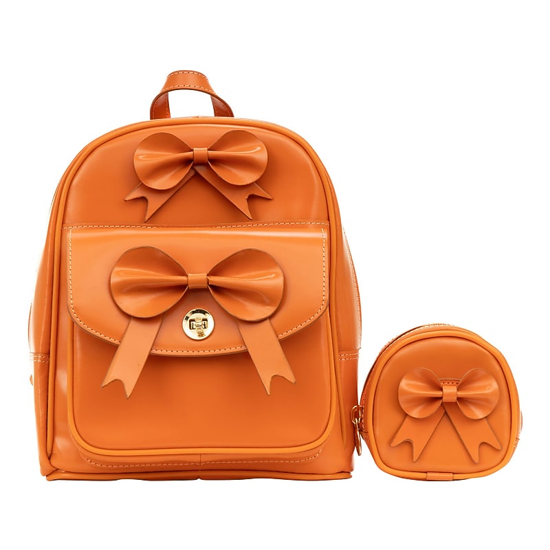 McKlein ACADIA 2-Piece Leather Backpack Set, Small, Orange (99710) image 1