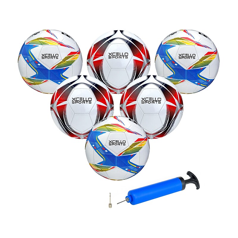 Xcello Sports Size 3 Soccer Balls, Assorted Colors, 6/Pack (XS-SB-S3-6-ASST) image 1