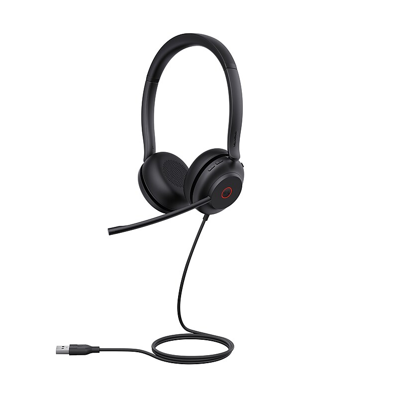 YeaLink UH35 USB-A/USB-C Noise Canceling Stereo Deskphone Headset, MT Certified (1308163) image 1