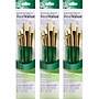 Princeton RealValue Short Handle Mixed Media Natural Variety Brush Set, 4/Set, 3 Sets/Bundle (PBXPR9112-3)~#|#~F2A9EFBE-8565-4E3E-A251EA1E6555362E_sc7