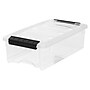 Iris Stack and Pull 5.8 Quart Storage Bins with Lids, Plastic, Clear, 3/Pack (140106)~#|#~F2BE55A8-ACFB-4A2F-B99BCE91719FDD30_sc7