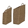 Household Essentials Rectangular Wicker Hanging Baskets, Natural, 2/Set (ML-5613)~#|#~F2C21A80-B8DA-403A-9F980660F47C970F_sc7