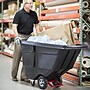 Rubbermaid Rotomolded Tilt Truck, 1/2 Cubic Yard, Black (FG130400BLA)~#|#~F2C40FA2-A3B2-4FB4-80BBAA422562F85C_sc7