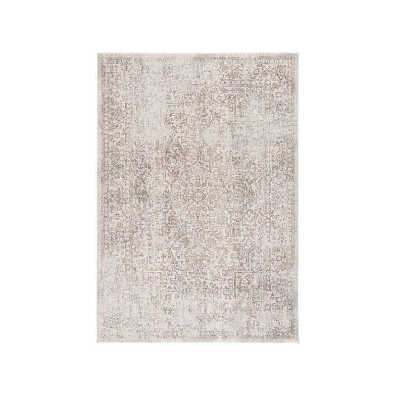Safavieh Evoke Collection 6'-7" x 9' Rectangle Indoor Area Rug, Machine Made, Ivory/Taupe (EVK256E-6) image 1