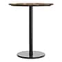 Flash Furniture TopGuard 36" Round Wood Restaurant Dining Table with Round Base, Natural/Black Base (STRD36NATTR24B)~#|#~F2C6A4CE-B60B-4A0D-99732F11E18982BB_sc7
