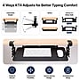 Uncaged Ergonomics KT4 Clamp-On Adjustable Under-Desk Keyboard Tray, Black ~#|#~F2C77F38-BB66-46E9-AB2D7F799E2A4091_sc7