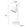 Simple Designs Sleek Essentials LED Desk Lamp, 16", White (LD1079-WHT)~#|#~F2CB4166-43F0-468E-8F541831A6B89B68_sc7