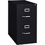 Lorell 2-Drawer Vertical File with Lock, Black, Letter, 28 3/8"H x 15"W x 25"D (LLR60653)~#|#~F2D0B759-2DC2-4CCE-839A72BC85D72B78_sc7