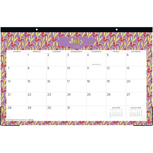 20242025 Blue Sky The House That Lars Built Lilac Red Floral 17" x 11