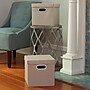 Household Essentials Medium Stackable Folding Fabric Storage Bin, 11" x 11.4"x 11.4", 24.75 Qt., Gray, 2/Pack (804-1)~#|#~F2D683F0-4C20-47C8-9AD2836514D2642F_sc7