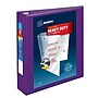 Avery Heavy Duty 2" 3-Ring View Binders, One Touch EZD Ring, Purple (79777)~#|#~F2D68789-0FE3-44BE-BE2EF4997EE53623_sc7