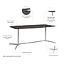 Bush Business Furniture 72"W x 36"D Boat Shaped Conference Table, Storm Gray (99TBM72SGSVK)~#|#~F2D7122A-D746-4B49-9D1F019C8992D1CC_sc7