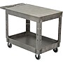 Nahanco 2-Shelf Plastic/Poly Mobile Utility Cart with Lockable Wheels, Gray (RUB452500)~#|#~F2D7FC07-B26C-4B0B-B2224BB35244A858_sc7