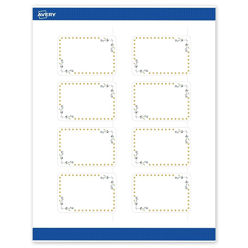 Avery Laser/Inkjet Rectangle Multipurpose Labels, 2" x 3", White, 80/Pack (S00DN2) image 1