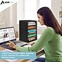 AdirOffice 11-Compartment Literature Organizer, 10.75" x 16.2", Black (500-11-BLK)~#|#~F2DF6EB3-E56F-4552-A61AD7D2BE663EA3_sc7
