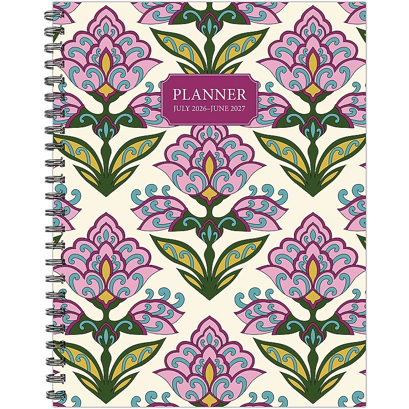 2026-2027 Willow Creek 8.5" x 11" Academic Weekly & Monthly Planner, Tulpi Flowers (65990) image 1