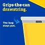 Glad ForceFlex Tall 13 Gallon Drawstring Commercial Trash Bag, Low Density, 0.6 mil, White, 400 Total Bags (78526)~#|#~F2E1A96E-6BB4-4C95-955568560D85B168_sc7