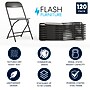 Flash Furniture HERCULES Plastic Folding Chair, Black, 120/Pack (120LEL3BLACK)~#|#~F2EB0E19-A6C8-443C-BBB01271B6A66ADB_sc7