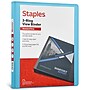 Staples 1/2" 3-Ring View Binder, D-Ring, Teal (55422/26429)~#|#~F2EE0599-B505-46FB-B2916F86D0B78329_sc7