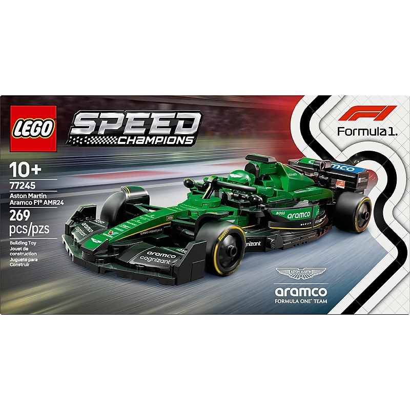 LEGO Speed Champions Aston Martin Aramco F1 AMR24 Race Car, 269 Pieces  (77245) image 1