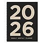 2026 TF Publishing 9" x 11" Weekly & Monthly, Paperboard Cover, Burnt Black (26-9700)~#|#~F2F5E872-9B22-4384-A2D27866DD489A73_sc7