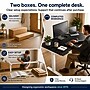 Uncaged Ergonomics Rise Up 60"W Electric Adjustable Bamboo Standing Desk, Black/White (RUWBK)~#|#~F2F74182-5FE1-404E-925BBAADC5D028D4_sc7