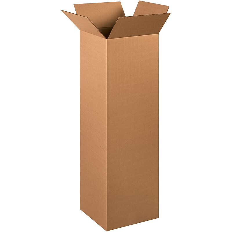 12" x 12" x 40" Shipping Boxes, 32 ECT, Brown, 15/Bundle (121240) image 1