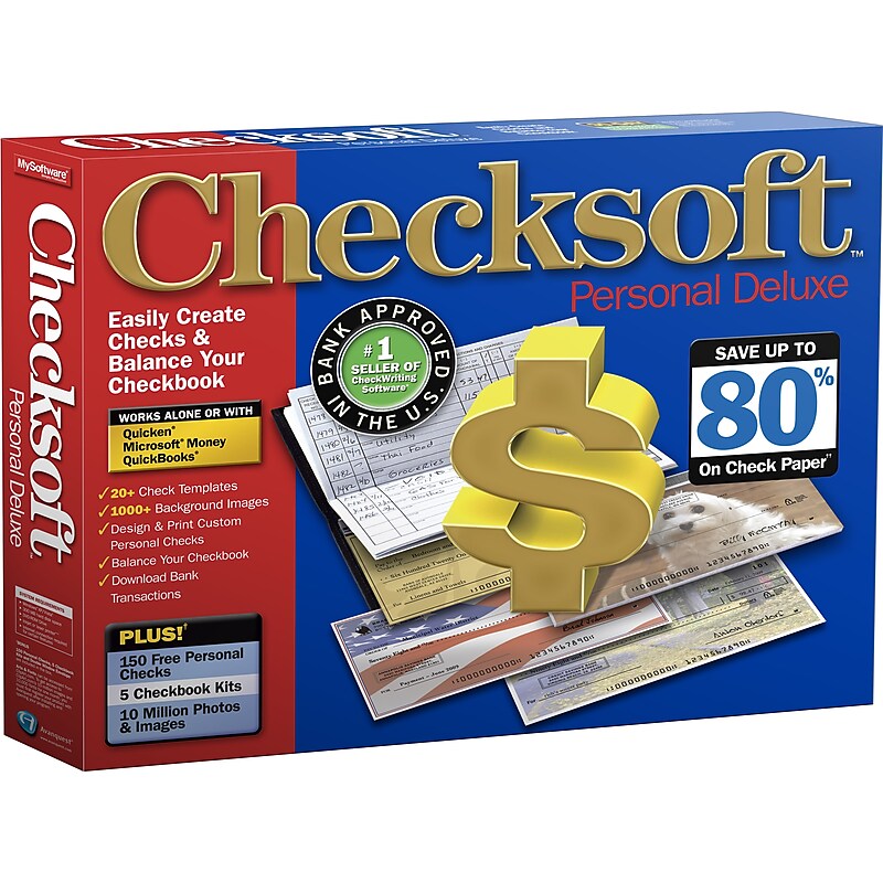 Avanquest Checksoft Personal Deluxe for Windows, 1 User, DVD (3430-19E) image 1
