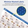 Avery TrueBlock Laser/Inkjet Square Multipurpose Labels, 1" x 1", White, 480 Labels/Pack (94103)~#|#~F3001138-16CA-4B5F-AC5397CDE684454D_sc7