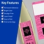 Avery Rectangle Laser/Inkjet Multipurpose Labels, 3-1/4" x 8-3/8", Bright Pink (60/Pack)~#|#~F3076681-03AA-4276-B88BA83355889F71_sc7