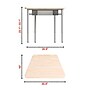 Staples 30.9"W Trapezoidal Student Desk, Gray/Brown (ST63539)~#|#~F30D6876-D590-4588-9382DF24F6EF4610_sc7