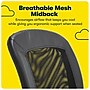 Serta Essentials Armless Ergonomic Bonded Leather/Mesh Swivel Task Chair, Black (48740)~#|#~F30EA3C4-BE0D-4102-BB16CBA7D27B095F_sc7