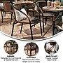 Flash Furniture Dark Brown Rattan Indoor-Outdoor Restaurant Stack Chair (TLH-037-DK-BN-GG)~#|#~F31085BC-FD11-4376-AB7C4058E6065376_sc7