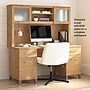Bush Home Somerset 60" W Desk Hutch, Storage Shelves for Office Desk, Maple Cross (WC81431)~#|#~F31622C3-DF7C-4A5E-B816048EFD442BE3_sc7