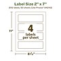 Avery EcoFriendly Rectangle Multipurpose Labels, 2" x 7", White, 200/Box (94243)~#|#~F316C4FC-EC67-4B7B-B019DBDF39F52A57_sc7