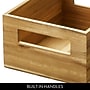 iDESIGN Small Stackable Wood Storage Bin, Natural (40058)~#|#~F31B1B74-860D-469B-9D237462C6407415_sc7