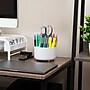 Mind Reader 5-Compartment Rotating Plastic Pen Holder, White (SPINPEN-WHT)~#|#~F31B3160-B882-41B9-B344072FF0FA2612_sc7