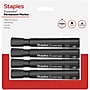 Staples Duramark Tank Permanent Marker, Chisel Tip, Black, 4/Pack (ST62930)~#|#~F31D02F1-6A33-47AE-95DC376D656DAE6C_sc7