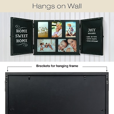 Excello Global Products Barndoor Picture Frame with Chalkboard - Thumbnail 3