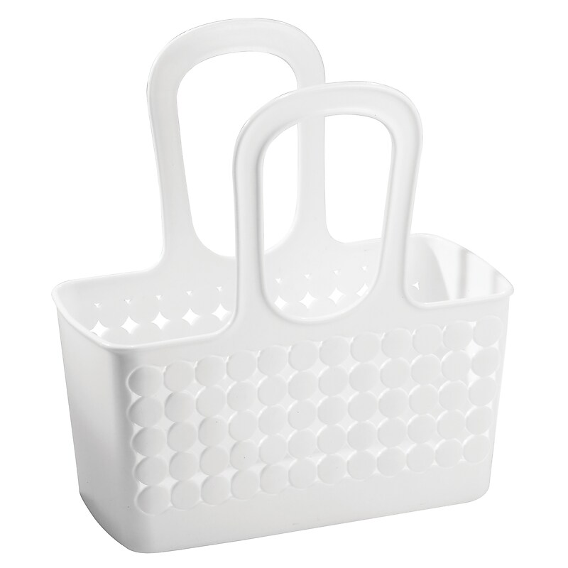 iDESIGN Small Plastic Storage Bin, White (79221) image 1