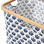 Household Essentials Krush Collapsible Laundry Basket, Bamboo, Blue Cacti (2280-1)~#|#~F3228909-D316-4E81-A8B070353B9EAB04_sc7