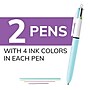 BIC 4-Color Ballpoint Retractable Pen, Medium Point, 1.0mm, Assorted Ink, 2/Pack (AMP21AST)~#|#~F324806D-C6D5-4E83-B10A3198C09869C1_sc7