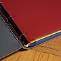 JAM Paper Heavy Duty 3 Hole Punch 2 Pocket Folder, Plastic, Assorted Primary Colors, 12/Pack (383HHPrgbypblb)~#|#~F32AC281-34AE-4450-BD45C7A28B0CB861_sc7