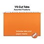 Staples Heavy Duty Reinforced Hanging File Folders, 1/5-Cut Tab, Legal Size, Assorted Colors, 25/Box (ST18657-CC)~#|#~F32C37DB-97B8-4194-8A065D56F09030DE_sc7